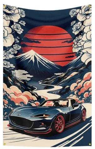 JDM Flagge 90×150 cm – Racing Banner