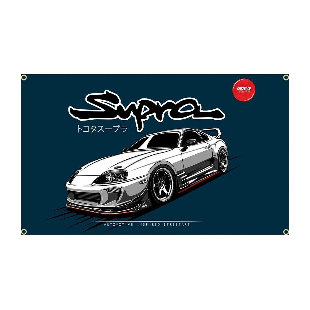 JDM Flagge 90×150 cm – Racing Banner