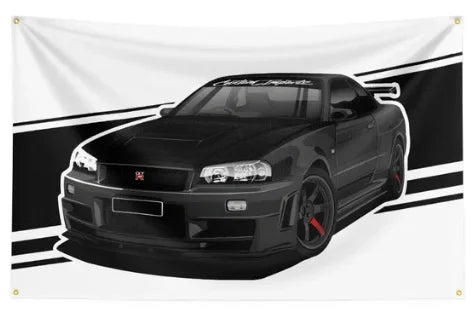 JDM Flagge 90×150 cm – Racing Banner